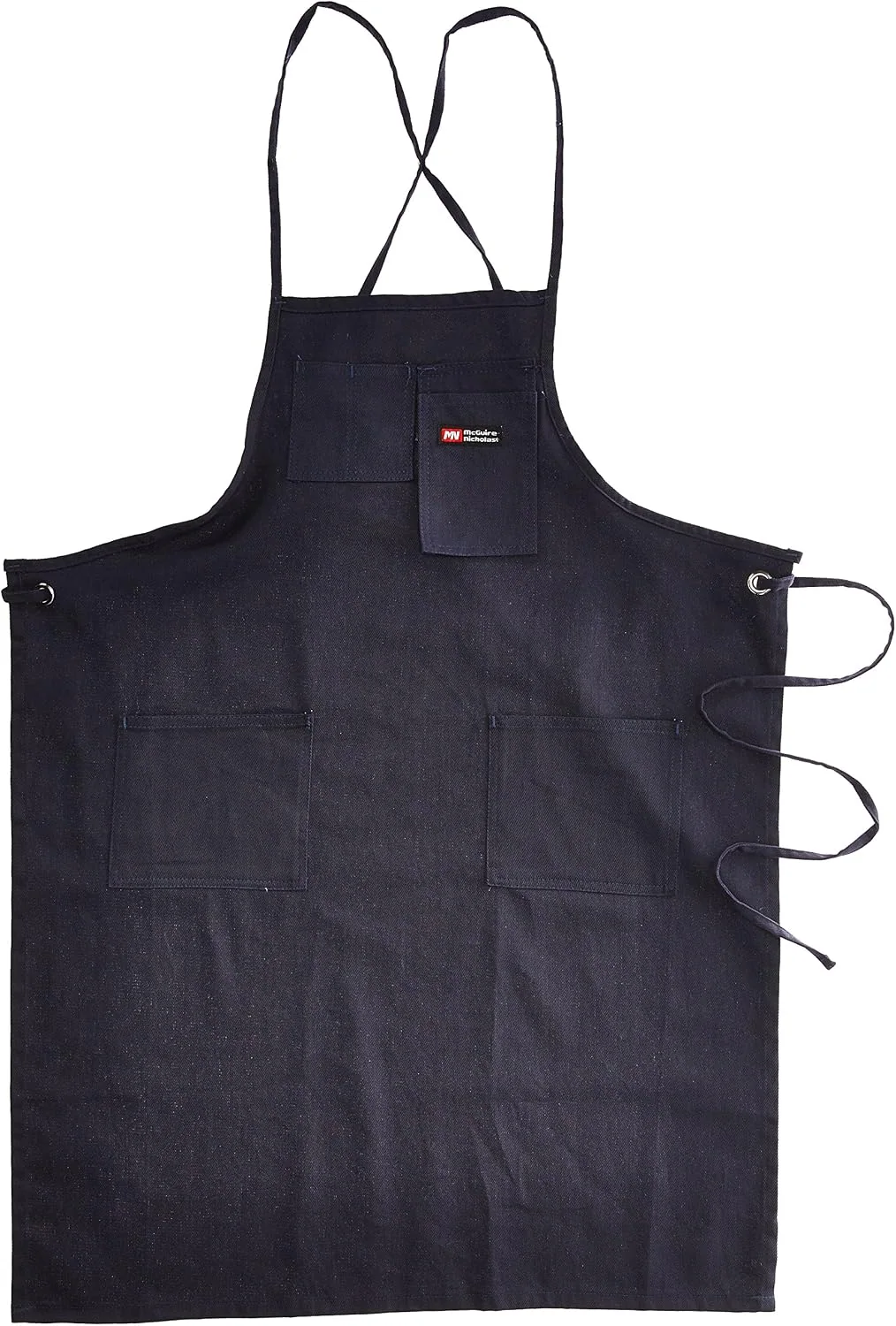 McGuire-Nicholas 5-Pocket Machinist Apron, Blue Canvas