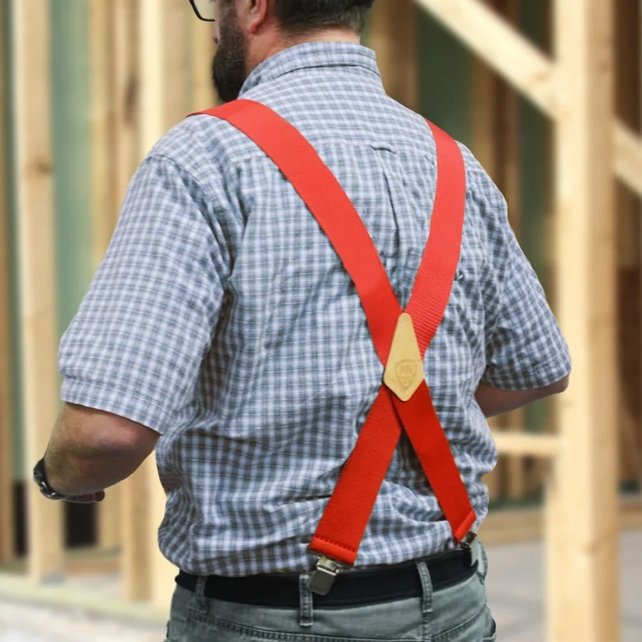 McGuire-Nicholas Work Suspenders, 2 in Wide in use